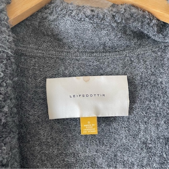 Leifsdottir grey wool and alpaca blend vest - Picture 3 of 5